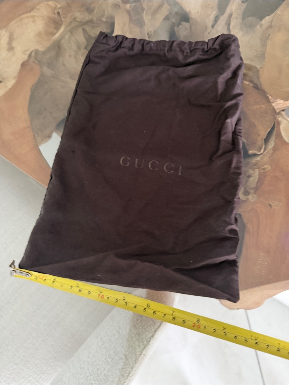 Gucci dust bag - likely for shoes or small bag